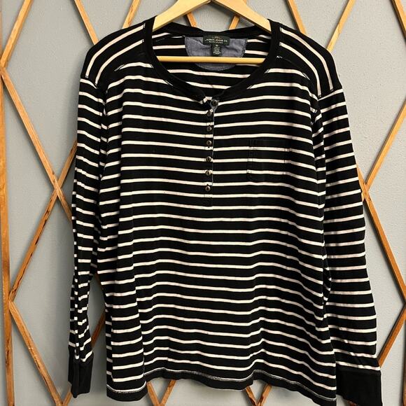 Lauren Ralph Lauren Striped Henley - Picture 1 of 3